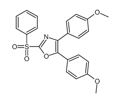 2-(benzenesulfonyl)-4,5-bis(4-methoxyphenyl)-1,3-oxazole Structure