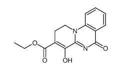 3-ethoxycarbonyl-4-hydroxy-1H-pyrido<1,2-a>quinazolin-6(2H)-one结构式