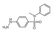 4-hydrazinyl-N-methyl-N-phenylbenzenesulfonamide结构式