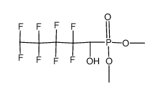 1-hydroxy-2,2,3,3,4,4,5,5-octafluoropentanephosphonic acid dimethyl ester Structure