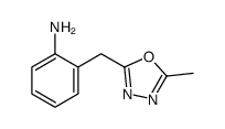 2-[(5-methyl-1,3,4-oxadiazol-2-yl)methyl]aniline结构式