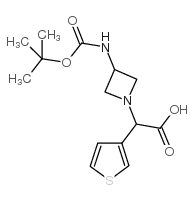 (3-BOC-AMINO-AZETIDIN-1-YL)-(1H-INDOL-2-YL)-ACETICACID structure