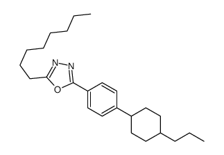 2-octyl-5-[4-(4-propylcyclohexyl)phenyl]-1,3,4-oxadiazole结构式