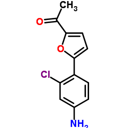 1-[5-(4-AMINO-2-CHLORO-PHENYL)-FURAN-2-YL]-ETHANONE结构式