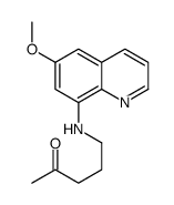 5-[(6-methoxyquinolin-8-yl)amino]pentan-2-one Structure