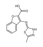 3-[(5-methyl-1,3,4-thiadiazol-2-yl)amino]-1-benzofuran-2-carboxylic acid结构式