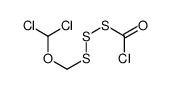 S-(dichloromethoxymethyldisulfanyl) chloromethanethioate结构式