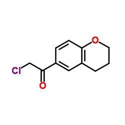 2-Chloro-1-(3,4-dihydro-2H-chromen-6-yl)ethanone结构式