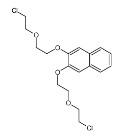 2,3-bis[2-(2-chloroethoxy)ethoxy]naphthalene结构式