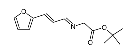 [(E)-3-Furan-2-yl-prop-2-en-(Z)-ylideneamino]-acetic acid tert-butyl ester Structure