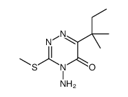 4-amino-6-(2-methylbutan-2-yl)-3-methylsulfanyl-1,2,4-triazin-5-one结构式