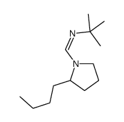 N-tert-butyl-1-(2-butylpyrrolidin-1-yl)methanimine结构式