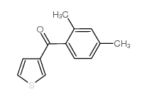 3-(2,4-DIMETHYLBENZOYL)THIOPHENE structure