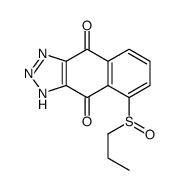 5-propylsulfinyl-2H-benzo[f]benzotriazole-4,9-dione结构式