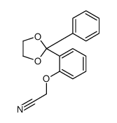 2-[2-(2-phenyl-1,3-dioxolan-2-yl)phenoxy]acetonitrile Structure