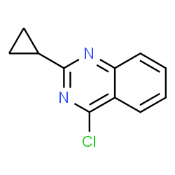 4-氯-2-环丙基喹唑啉结构式