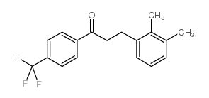 3-(2,3-DIMETHYLPHENYL)-4'-TRIFLUOROMETHYLPROPIOPHENONE结构式