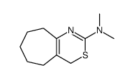N,N-dimethyl-4,5,6,7,8,9-hexahydrocyclohepta[d][1,3]thiazin-2-amine结构式