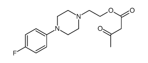 2-[4-(4-fluorophenyl)piperazin-1-yl]ethyl 3-oxobutanoate结构式
