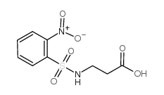 3-(2-NITRO-BENZENESULFONYLAMINO)-PROPIONIC ACID结构式