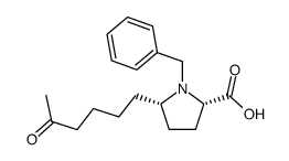 1-benzyl-5-(5-oxohexyl)proline结构式