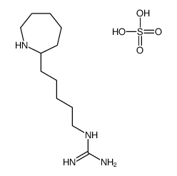 2-[5-(azepan-2-yl)pentyl]guanidine,sulfuric acid结构式