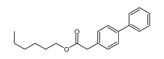 hexyl 2-(4-phenylphenyl)acetate Structure