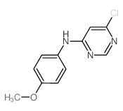 6-Chloro-N-(4-methoxyphenyl)-4-pyrimidinamine结构式