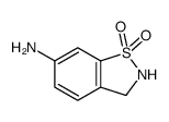 1,1-dioxo-2,3-dihydro-1,2-benzothiazol-6-amine结构式