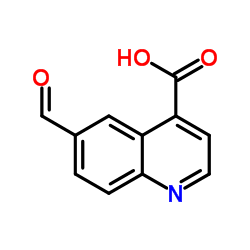 6-Formyl-4-quinolinecarboxylic acid Structure