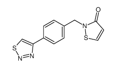 2-[[4-(thiadiazol-4-yl)phenyl]methyl]-1,2-thiazol-3-one Structure