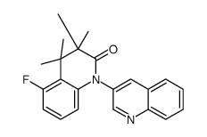 5-fluoro-3,3,4,4-tetramethyl-1-quinolin-3-ylquinolin-2-one Structure