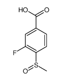 3-fluoro-4-methylsulfinylbenzoic acid Structure