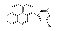 1-(3-bromo-5-iodophenyl)pyrene结构式