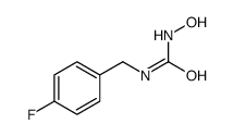 1-[(4-fluorophenyl)methyl]-3-hydroxyurea结构式