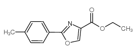 2-P-TOLYL-OXAZOLE-4-CARBOXYLIC ACID ETHYL ESTER structure