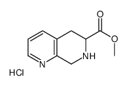 methyl 5,6,7,8-tetrahydro-1,7-naphthyridine-6-carboxylate,hydrochloride Structure