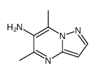 Pyrazolo[1,5-a]pyrimidine,6-amino-5,7-dimethyl- (7CI) structure