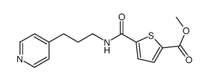 methyl 5-[3-(pyridin-4-yl) propylcarbamoyl] thiophene-2-carboxylate结构式