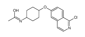 N-[4-(1-chloroisoquinolin-6-yl)oxycyclohexyl]acetamide结构式