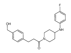 [4-(3-(4-[(4-fluorophenyl)amino]-1-piperidinyl)-3-oxopropyl)phenyl]methanol结构式