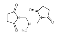 2,5-Pyrrolidinedione, 1,1-[(methylimino)bis(methylene)]bis- Structure