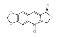 3-[(6-nitrobenzo[1,3]dioxol-5-yl)methylidene]oxolan-2-one结构式