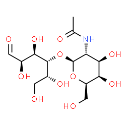 N-acetylgalactosaminyl-(1-4)-glucose结构式