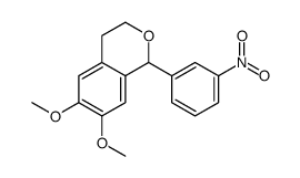 6,7-dimethoxy-1-(3-nitrophenyl)-3,4-dihydro-1H-isochromene Structure