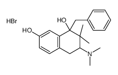 1-benzyl-3-dimethylamino-2,2-dimethyl-tetralin-1,7-diol hydrobromide Structure