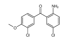2-amino-5,3'-dichloro-4'-methoxybenzophenone结构式