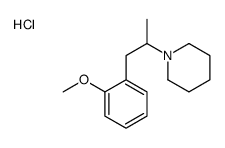 1-[1-(2-methoxyphenyl)propan-2-yl]piperidine,hydrochloride Structure