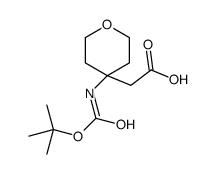 [4-({[(2-Methyl-2-propanyl)oxy]carbonyl}amino)tetrahydro-2H-pyran -4-yl]acetic acid picture