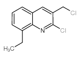 2-chloro-3-(chloromethyl)-8-ethylquinoline Structure